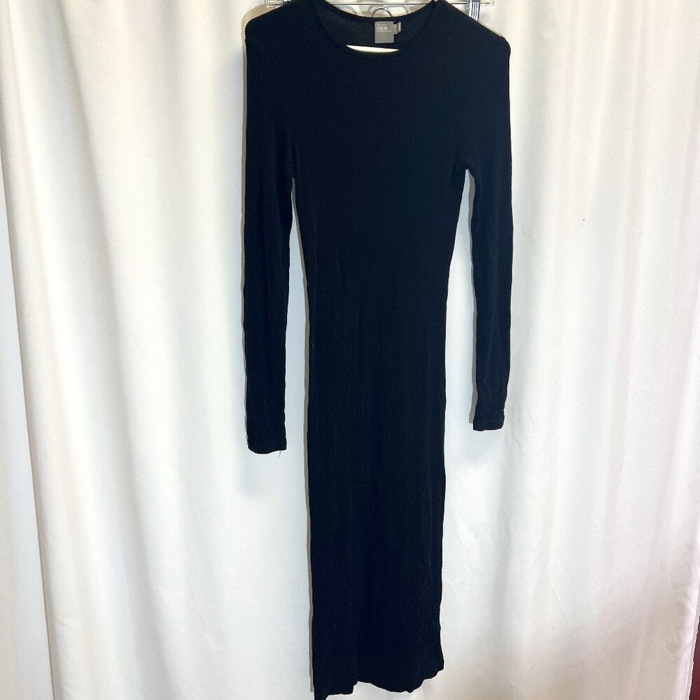 Asos Long Sleeve Bodycon Knit Midi Dress